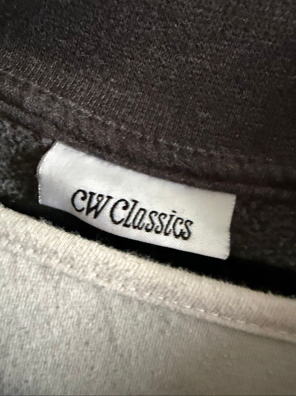 CW Classics (Coldwater Creek) sweatshirt in charcoal dark gray size large - Picture 3 of 6